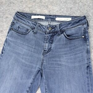 Pilcro‎ and the Letterpress Jeans Womens Size 26 Ankle Raw Hem Denim Blue